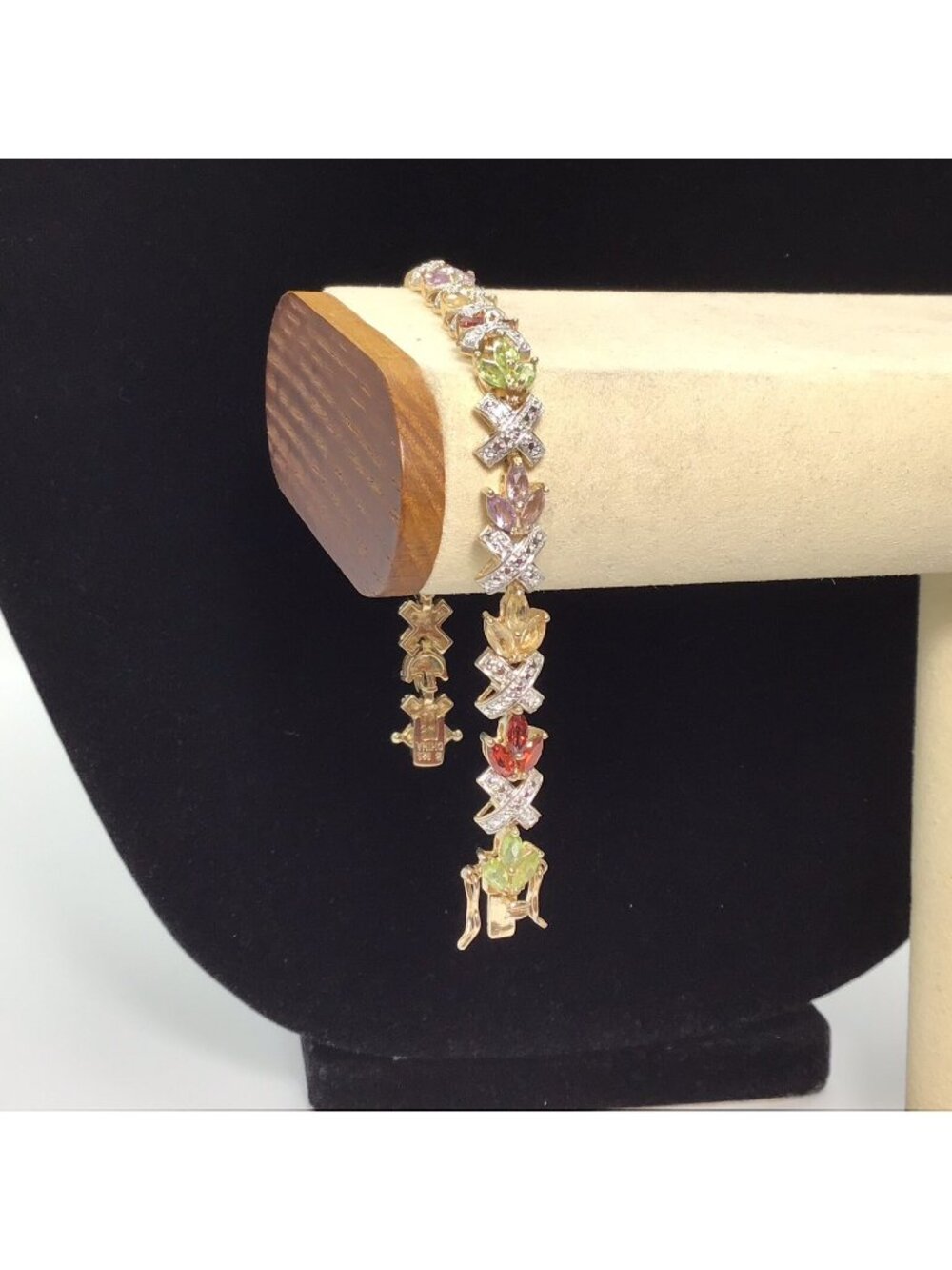Ross Simons Gemstone Bracelet Sterling Silver 14.5g Size 7.25”